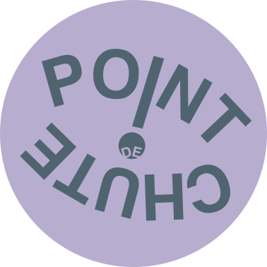 Logo for the French poetry review Point de chute.